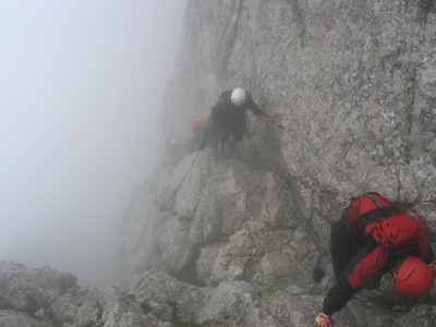 Aufstieg zur Kleinen Mojstrovka