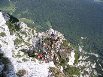 Der Gratturm vor dem Finale